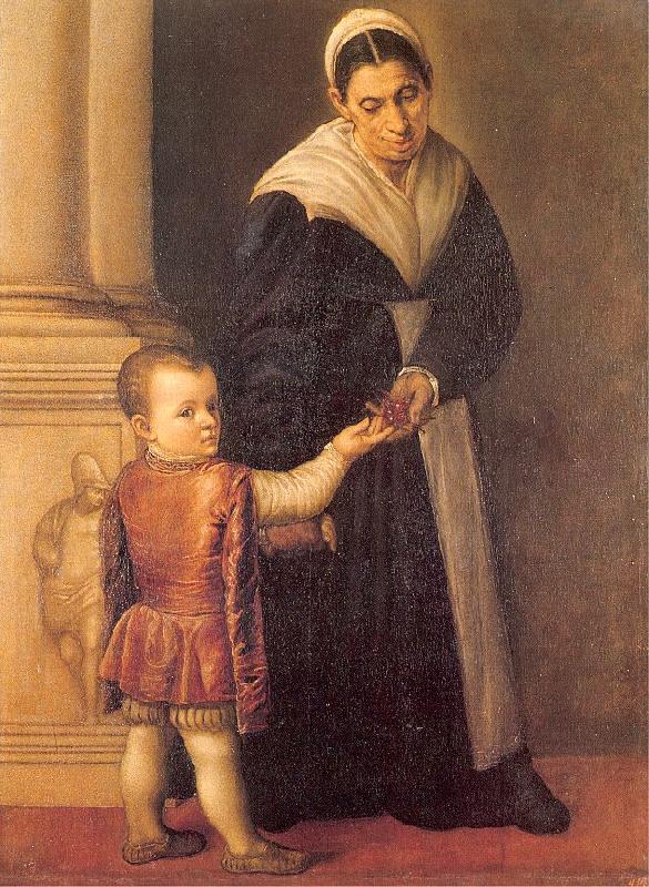 Marescalca, Pietro Child with Nurse Sweden oil painting art